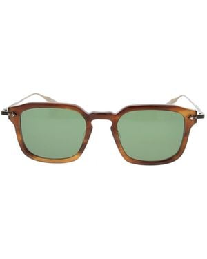 Barton Perreira Nolan Sqaure Frame Sunglasses - Green