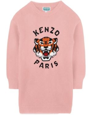 KENZO Long Sleeve Dress - Pink