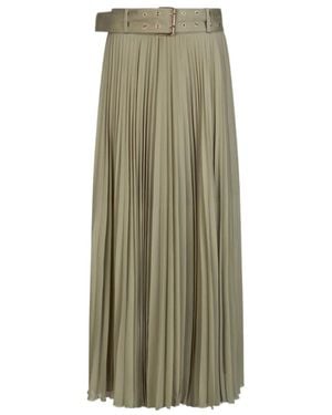 Liu Jo Long Pleated Skirt - Green