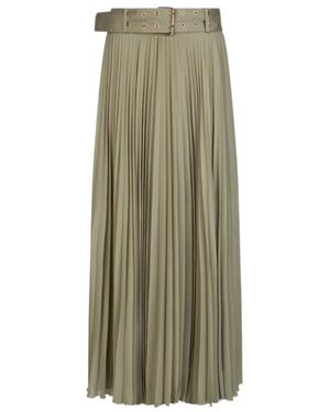 Liu Jo Long Pleated Skirt - Green