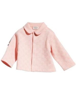 Gucci Baby Printed Cotton Cardigan - Pink