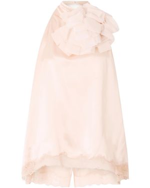 Magda Butrym Lace-Trimmed Backless Top - Pink