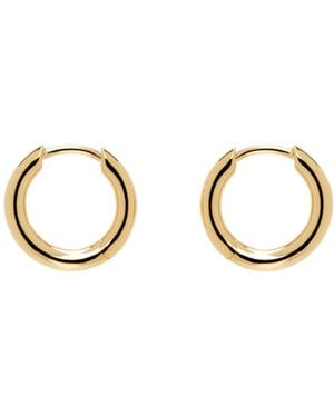 Tom Wood Small Classic Hoop Earrings - Metallic