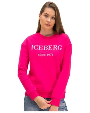 Iceberg Round-Neck Pullover - Pink