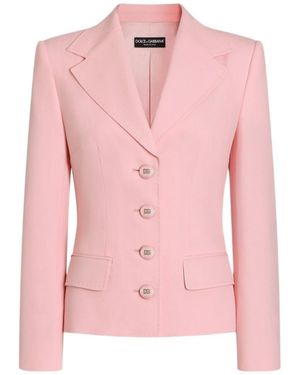 Dolce & Gabbana Single-Breasted Jacket - Pink