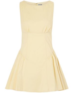 STAUD Pale Sleeveless Mini Dress - Natural