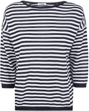 Baserange Striped Jumper - Blue