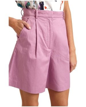 Weekend by Maxmara Logo Bermuda Shorts - Pink