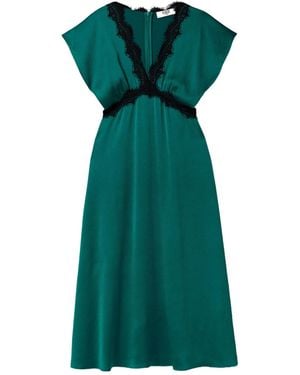 green emerald velvet dress Lexi | Novia Dress - Aqua main image 1
