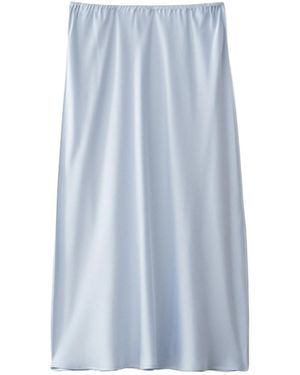 Lisa Yang Elastic Waist Midi Skirt - Blue