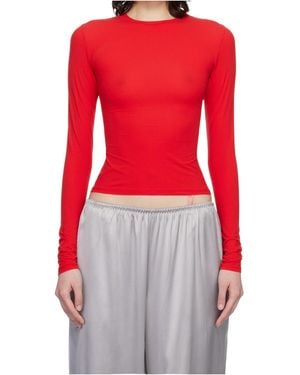 Skims Long-Sleeved T-Shirt - Red
