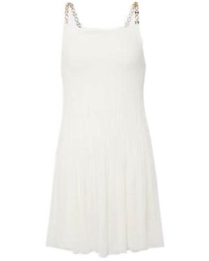 Rabanne Chain-Embellished Dress - White