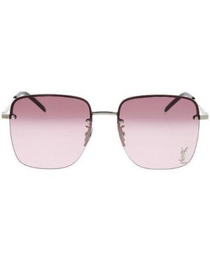 Saint Laurent Eyewear Square Frame Sunglasses - Pink