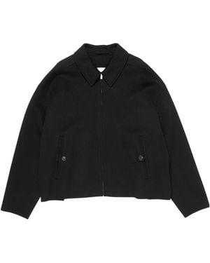 Acne Studios Zip-Up Long Sleeved Jacket - Black