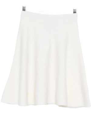 Max Mara A-Line Skirt - White