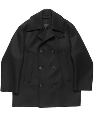 Acne Studios Wool Peacoat - Black