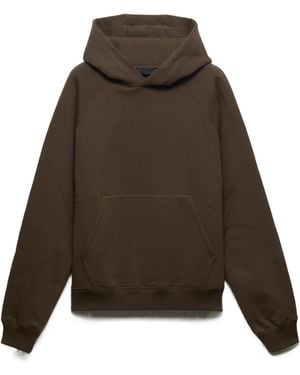 Prada Cotton Fleece Hoodie - Green