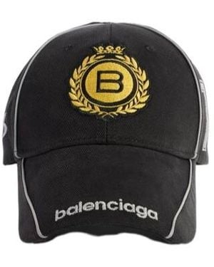 Balenciaga Naval Crest Cap - Black