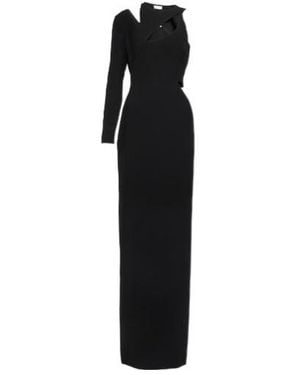Monot One-Shoulder Cutout Gown - Black