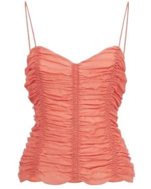 KHAITE Vneck Thinstrap Camisole - Pink