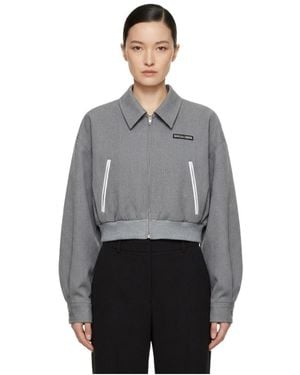Marissa Chiara Long-Sleeved Lapel Casual Jacket - Gray