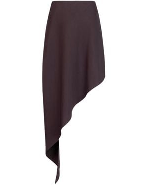 Alaïa Alaïa Asymmetric Mini Skirt - Purple