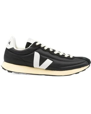 Veja Belem Logo-Patch Paneled Sneakers - Black