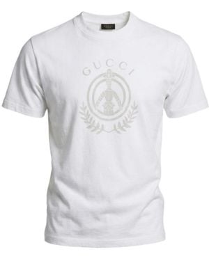 Gucci Cotton Jersey T-Shirt With Print - White