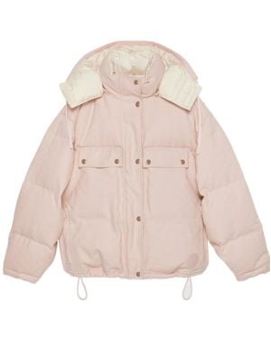 Gucci Gg Puffer Jacket - Natural