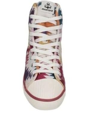 Isabel Marant Brand High-Top Sneakers - White