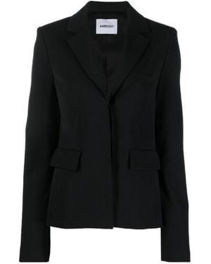 Ambush Single Breasted V-Neck Blazer - Black