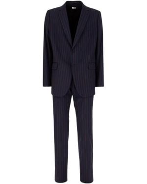 Dries Van Noten Single Breasted Suit - Blue