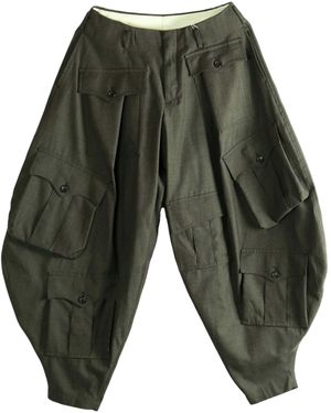 Comme des Garçons Multi-Pocket Pants - Green