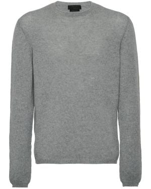 Prada Cashmere Crew-Neck Jumper - Grey