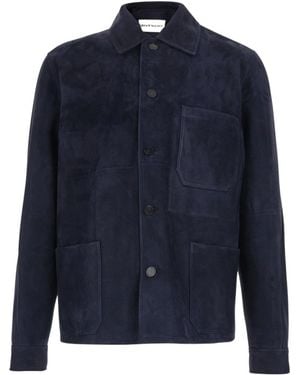 Givenchy Collared Button-Up Jacket - Blue