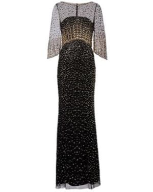 Jenny Packham Kiya Embellished Gown - Black