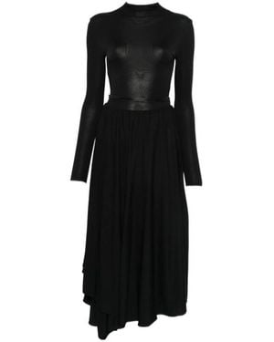 Alaïa Long-Sleeved Dress - Black