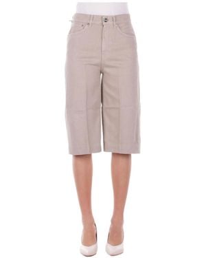 Dondup Delfine Regular Denim Shorts - Gray