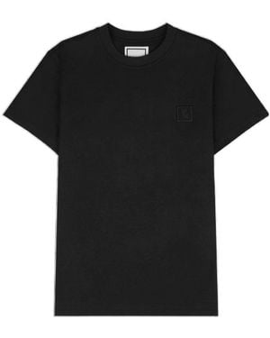 WOOYOUNGMI Flower-Backed Logo T-Shirt - Black