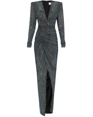 Alexandre Vauthier Rhinestone Trimmed Dress - Multicolor