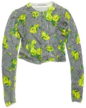 Acne Studios Layered Cardigan - Green