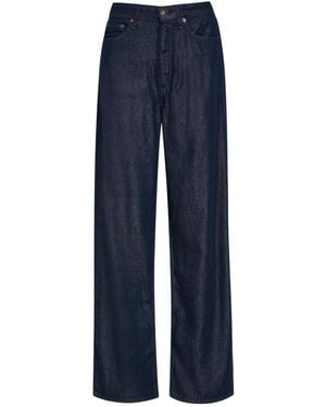 Rag & Bone Mid-Rise Wide-Leg Jeans - Blue