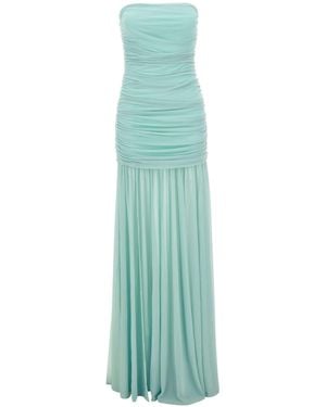 retroféte Retrofete Ruched Strapless Dresses - Green