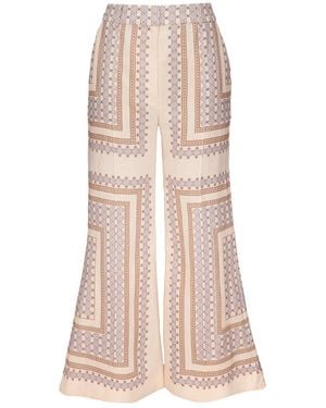 Zimmermann Patterned Collection Trousers - Pink