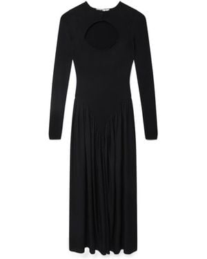 Stella McCartney Technical Shiny Knit Dress - Black