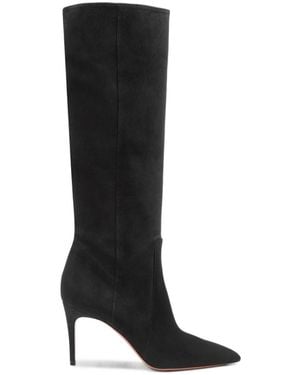 Santoni High-Heeled Boots - Black