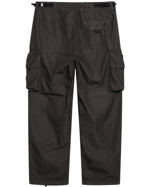 Stone Island Straight-Leg Cargo Trousers - Grey