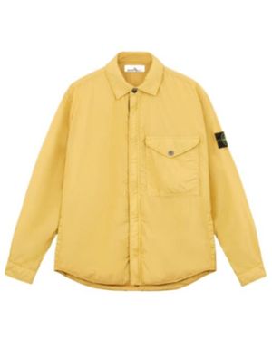 Stone Island Long-Sleeved Casual Jacket - Yellow