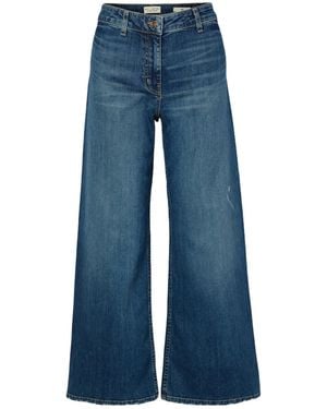 Nili Lotan High-Rise Wide-Leg Jeans - Blue