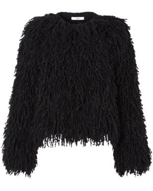 Fendi Long-Pile Cashmere And Mohair Jacket - Black
